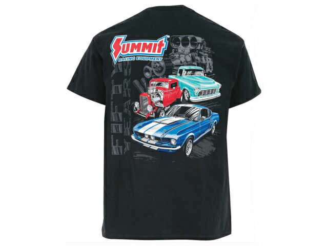 Rakuten - Summit Racing Equipment 50 Years Tee Black サミット レーシング 50周年アニバーサリー Tシャツ アメ車 ナスカー ドラッグレース アメリカン ブラック NASCAR 【クロネコゆうパケット】