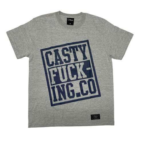 CASTY.co Tシャツ グレー Mサイズ キャスティー ハードコア MUSIC 音楽 シャツ Gray 【クロネコゆうパケット】