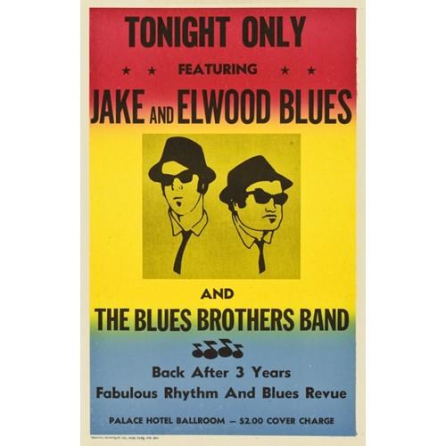 The Blues Brothers Jake & Elwood Blues Classic Movie Poster ブルースブラザーズポスター クラシック 映画 ポスター インテリア おしゃれ アメリカ アメリカン