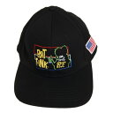 Rat Fink Structured Hat ラットフィンク エドロス 刺繍 キャップ ハット 帽子 アメ車 アメリカ ブラック Black(4)