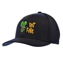 Rat Fink Embroidered Fink Face Cap ラットフィンク エドロス 刺繍 キャップ ハット 帽子 アメ車 アメリカ ブラック Black フレックスフィット Flexfit