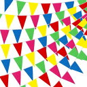 Colorful Pennant Flags Banner 144メートル 300枚 レインボー ストリング フラッグ ペナント バナー 375フィート 114...