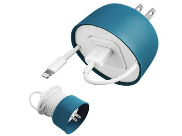 Quirky Powercurl Mini iphone USB cable and power adapter電源アダプターとUSBケーブルのコードラップ・アイフォン・コード・収納・便利グッズ