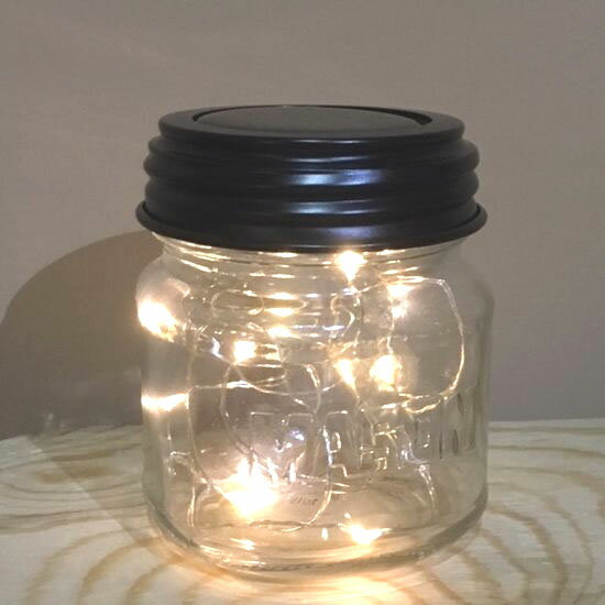 Fairy Light Mason Jar Lid LED フェアリーライト メイソンジャー レイト LED ミニメイソンジャー付き LED 蓋 ランプ ソーラーライト アメリカ