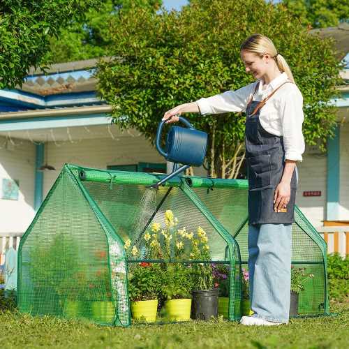 Mini Green House ミニ グリーンハウス グリーン ハウス 温室 簡易ハウス ポータブ...