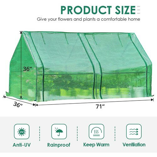 Mini Green House ミニ グリーンハウス グリーン ハウス 温室 簡易ハウス ポータブ...