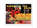 Vintage Worldwide Poster Singin' in the Rain ビンテージ エアライン 映画 世界の広告 ポスター 復刻版 アメリカ ...