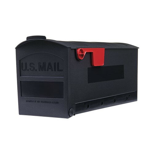 Gibraltar Black Medium Plastic Mailbox POST アメリカ USA ポスト US 郵便受け メールボックス アメリカン プラスチック ブラック 黒