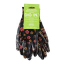 FLORAL NITRILE GLOVE フローラル ニトリル グローブ アメリカ 園芸 ガーデニング 花柄 小花 作業用 手袋 Lサイズ 大きめ 【クロネコゆ...