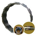 RAZOR WIRE セキュリティ レイザーワイヤー 防犯 セキュリティー 有刺鉄線 警告 安全 泥棒除け アメリカ アーミー 軍隊 施設
