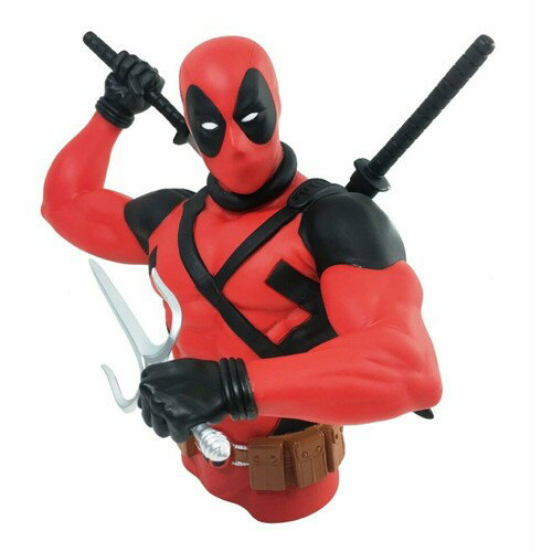 Deadpool Bust Coin Bank デッドプール バストアップバンク 貯金箱 コインバンク フィギュア フィギア アメリカ マーベル Marvel アメコミ 刀 Katana