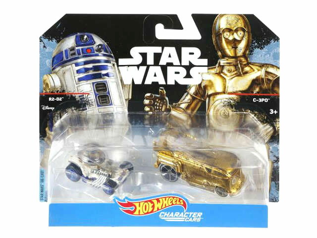 HotWheels STARWARS R2D2 C-3PO スターウォーズ starwars ダイキャスト フィギア ミニカー 車 スターウォーズグッズ hotwheels ホットウィール アメリカ USA コラボ アールツーデーツー シースリーピーオー【並行輸入品】