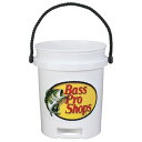 Bass Pro Shops Logo 5-Gallon Plastic Bucket with Rope Handle バスプロショップス 5ガロン プラスチック バケツ ロープハンドル アウトドア 釣り バス釣り アメリカ