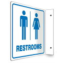 【訳あり】【SALE】Restroom Sign2 レストルーム看板 看板 プレート サイン トイレ トイレ看板 業務用 店舗 プレート看板