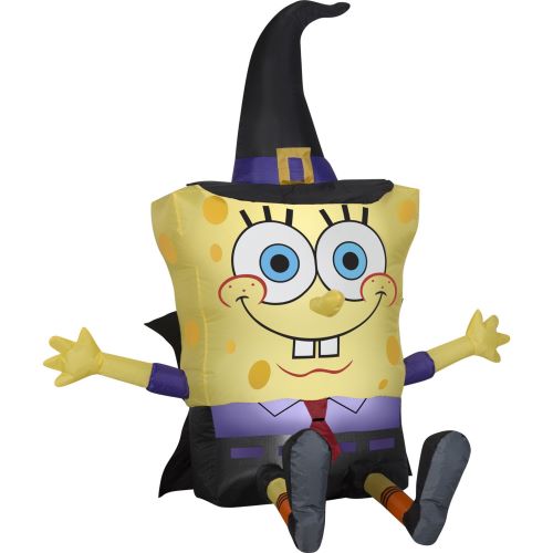 Spongebob Halloween Airblown Inflatables Nickelodeon 4 FT 120cm スポンジボブ スクエアパンツ エアーバルーン ハロウィン 立体 ハロウィーン 3D キャラクター アメリカ パーティー