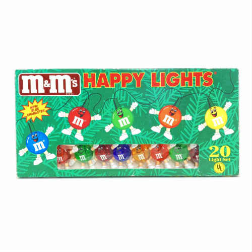 【中古】m&m's Happy Lights Set 20球 New Blue Character 5色 エム アンド エムズ ハッピー ライト セット ホリデー ライトセット イルミネーション ライト 電飾 ストリングライト 業務用 パーティ アメリカ ガーデンライト ガーランドライト ビンテージ