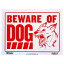 "BEWARE OF DOG" SIGN ドッグ サイン 看板 猛犬 注意犬 看板 プレート 警告 英語 注意看板 警告看板 アメリカ プラスチック