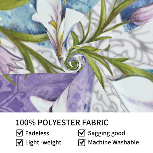 Easter Cross Tapestry He is Risen Lilies Wall Hanging イースター クロス タペストリー 十字架 壁かけ 雑貨 ユリ リリー バナー インテリア 店舗 カフェ キリスト 復活祭 アメリカ雑貨 アメリカン雑貨の商品画像 3