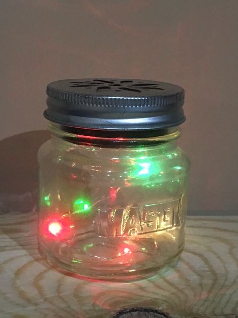 Color Changing Fairy Light Solar Mason Jar Lid カラーチェンジング フェアリーライト メイソンジャー レイト LED　ミニメイソンジャー付き ソーラーライト LED 蓋 ランプ アメリカ