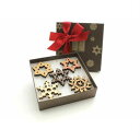 Timber Green Woods Mini Wood Snowflake Gift Box Set of 5 ティンバー グリーン ウッド ミニ ウッド スノーフレーク ギフト ギフトボックス 5個セット オーナメント オブジェ アメリカ USA 雪 結晶 木製 