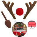 Reindeer Car Xmas Costume Set クリスマス トナカイ 取付簡単 カーカスタム コスプレ アメリカン雑貨 雑貨 カー用品 Christmas ホームアローン サンタコス ショーカー ディスプレー