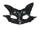 Venetian Masquerade Mask Women's Sexy Black Glitter Fancy Cat Lace Eye Mask 2 アイマスク ハロウィン 猫 キャット 仮装 パーティー 仮面舞踏会 マルディグラマスク 舞台