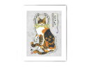 MONMON CATS Nekomatta Skull Cat Print モンモンキャット 絵 アートパネル ポスター 壁掛け 絵画 猫 刺青 イレズミ tattoo タトゥー ねこ ネコ アメリカ カリフォルニア