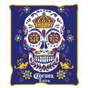 Corona Extra Silver Buffalo Corona Suger Skull Crown Raschel Fleece Throw Blanket コロナビール シュガースカル フリース ブランケット 毛布 アメリカ ひざ掛け CORONA BEER