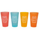 CORONA EXTRA PLASTIC MULTI-COLORED 4-PACK TUMBLER GLASS SET コロナビール アイス アメリカ パーティー タンブラー コロナリータ カップ コップ アメリカ