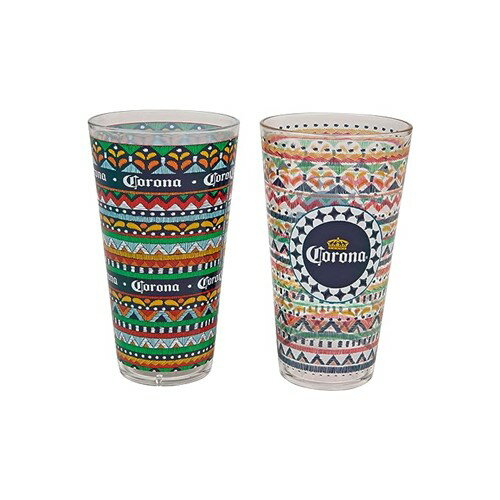 CORONA BEER 16oz ACRYLIC PINT GLASSES SET OF TWO コロナビール アクリルグラス 2個セット アメリカ アメリカン カクテル コロナリータ メキシカン Beer ビール