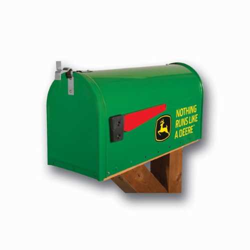 樂天商城 - John Deere Mailbox ジョンディアー メールボックス アメリカ USA ポスト US 郵便受け アメリカン グリーン 緑 トラクター ルーラルスタイル スチール