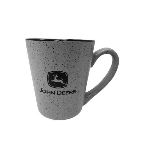 John Deere Diner Mug ジョンディアー ダイナー マグ トラクター 耕運機 アメリカ アメ車 アメリカン マグカップ グレー 陶磁器 ロゴ 珈琲 コーヒー