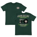 John Deere Made With Pride - Moline, IL T-Shirt ジョンディア メンズ グリーン トラクター T シャツ ロゴ トラクター 耕運機 アメリカ アメ車 アメリカン Tシャツ メンズ ファッション