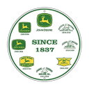 John Deere Metal Sign Round Since 1837 ジョンディアー メタル サイン ラウンド シンス1837 ブリキ看板 プレート アメリカ アメリカン 耕運機 ガレージ アメリカ雑貨 アメリカン雑貨