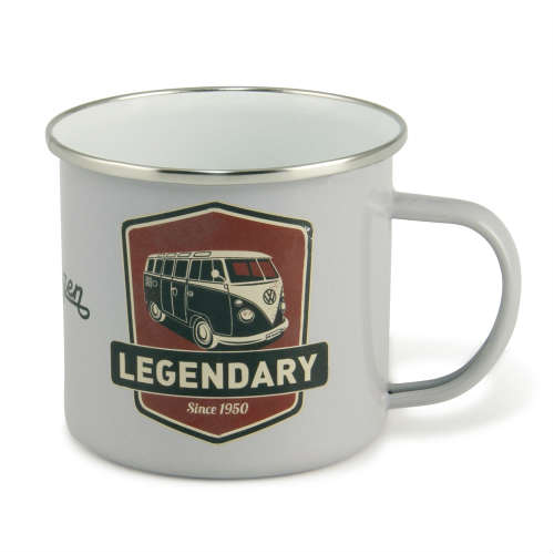 VW Bus Enamel Mug フォルクスワーゲンバス エナメル マグ 車 水冷 マグカップ コップ ホーロー BBQ アウトドア