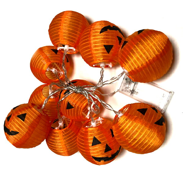 Halloween Lights 10球 ハロウィンストリングライト かぼちゃ 南瓜 おばけ レトロ ...