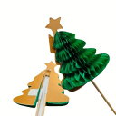 Christmas Tree Picks 50個 クリスマス ツリー フード ピック フルーツピック パーティー パーティーグッズ デコレーション ケーキ 装飾 業務用 フードピック フルーツピック ホリデー Holidays Xmas【クロネコゆうパケット】