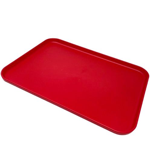 Red Plastic Tray レッド プラスチック トレー トレイ ハンバーガー レッド Red 店舗 お店 おぼん ダイナー レストラン キッチン アメリカ雑貨 アメリカン雑貨