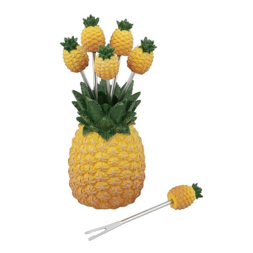 Pineapple Cocktail Pick with Holder ѥʥåץ ԥå ۥ 6ܥå ꥫ ѡƥ ...