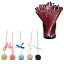 Plastic Round Top Swizzle Sticks 100本入り プラスチック ラウンド トップ スティック マドラー カク..