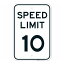 Speed Limit 10 MPH Sign White ® 10ޥ   ԡɥߥå ԡ ߥå ɸ ߥ˥ ꥫ USA ꥫ ꥫ  