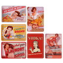 【訳あり品】【SALE】Juvale 6枚セット タイプ1 Tin Signs Vintage Retro Metal ビンテージ レトロ メタル サイン看板 ...
