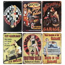【訳あり品】【SALE】Juvale 6枚セット タイプ5 Tin Signs Vintage Retro Metal ビンテージ レトロ メタル サイン看板 ...