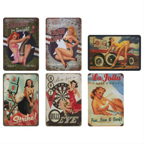 【訳あり品】【SALE】Juvale 6枚セット タイプ6 Tin Signs Vintage Retro Metal ビンテージ レトロ メタル サイン看板 ビンテージ アメリカ レトロ ブリキ看板 アメ車 ホットロッド 店舗 ガレージ インテリア アメリカン 【訳あり品】【SALE】Juvale 6枚セット タイプ6 Tin Signs Vintage Retro Metal ビンテージ レトロ メタル サイン看板 ビンテージ アメリカ レトロ ブリキ看板 アメ車 ホットロッド 店舗 ガレージ インテリア アメリカン