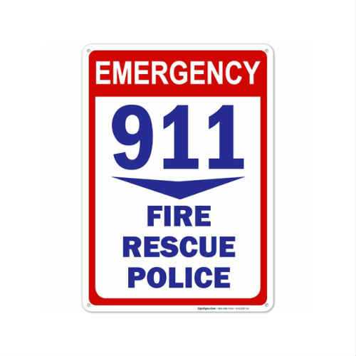 Emergency 911 Fire Rescue Police Sign ۵ ޡ󥷡    ץ졼 ٹ ꥫ ꥫ