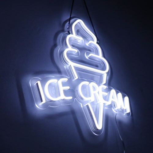 楽天STAB BLUE ENTERPRISELED ICE CREAM LED Sign with Open/Closed Sign アイスクリーム サイン ソフトクリーム アイス 看板 アメリカ USA看板 ネオンサイン アメリカ看板 アメリカン 店舗 業務用 インテリア ガレージ
