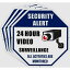 Security Alert Sign 24 Hour Video Surveillance セキュリティー看板 防犯カメラ サイン 看板 プレー..