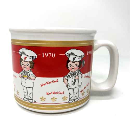 【中古】2001 Ceramic Campbell's Soup Bowl Mug Cup 海外輸入中古品 キャンベル スープ ボウル マグ マグカップ USA ビンテージ Westwood Vintage 陶器 スープカップ 年表 歴史