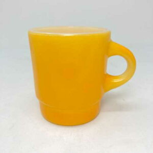 šFire King Stackable Mug ῧ Yellow Orange ե䡼   å󥰥ޥ  ͢ Anchor Hocking Ovenproof Made ޥå USA ӥơ ꥫ ꥫ