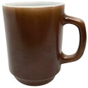 【中古】Fire King 9oz Mug Brown ファイヤーキング 9オンス マグ ブラウン 茶色 中古 海外輸入中古品 Ovenproof Made ス...